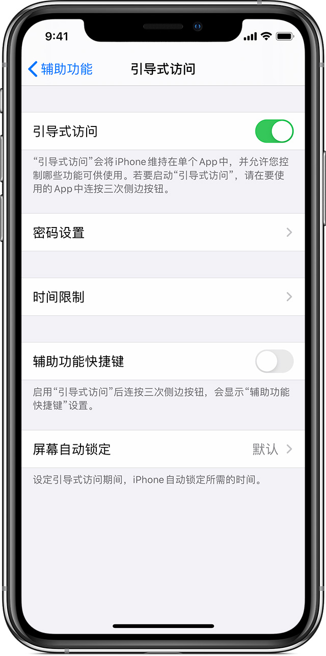 西秀苹果手机维修分享如何在 iPhone 上退出引导式访问 